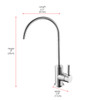 ELEGANT KITCHEN AND BATH FAK-303PCH Rian Single Handle Cold Water Dispenser in Chrome