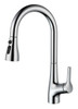 ELEGANT KITCHEN AND BATH FAK-305PCH Andrea Single Handle Pull Down Sprayer Kitchen Faucet in Chrome