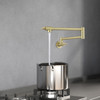 ELEGANT KITCHEN AND BATH FAK-312BGD Gabriel Wall Mounted Pot Filler in Brushed Gold