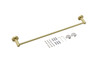 ELEGANT KITCHEN AND BATH HWB-11S3RBGD Alma 3-Piece Bathroom Hardware Set in Brushed Gold