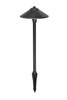 ELITCO LIGHTING P800-DB Outdoor 12V Cast Brass path light 9 inch Wide x 24 inch High in Dark Bronze
