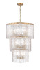 Z-LITE 1943-36MGLD 12 Light Chandelier, Modern Gold