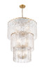 Z-LITE 1943-36MGLD 12 Light Chandelier, Modern Gold