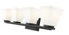 Z-LITE 7514-4V-MB 4 Light Vanity, Matte Black