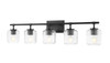 Z-LITE 7515-5V-MB 5 Light Vanity, Matte Black