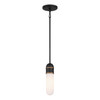 CRYSTORAMA CAP-8511-MK-TG Brian Patrick Flynn Capsule 1 Light LED Matte Black + Textured Gold Mini Pendant