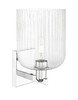 INNOVATIONS 716-1W-PC-G559-8SDY Bridal Veil 1-Light Sconce Polished Chrome