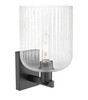 INNOVATIONS 716-1W-BK-G559-8SDY Bridal Veil 1-Light Sconce Matte Black