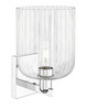 INNOVATIONS 716-1W-PC-G559-8CL Bridal Veil 1-Light Sconce Polished Chrome
