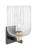 INNOVATIONS 716-1W-BAB-G559-8CL Bridal Veil 1-Light Sconce Black Antique Brass