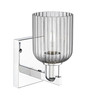 INNOVATIONS 716-1W-PC-G559-5SM Bridal Veil 1-Light Sconce Polished Chrome