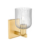 INNOVATIONS 716-1W-SG-G559-5SDY Bridal Veil 1-Light Sconce Satin Gold