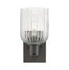 INNOVATIONS 716-1W-BK-G559-5SDY Bridal Veil 1-Light Sconce Matte Black