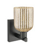 INNOVATIONS 716-1W-BK-G559-5ME Bridal Veil 1-Light Sconce Matte Black