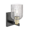 INNOVATIONS 716-1W-BAB-G559-5CL Bridal Veil 1-Light Sconce Black Antique Brass