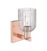 INNOVATIONS 716-1W-AC-G559-5CL Bridal Veil 1-Light Sconce Antique Copper