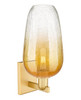 INNOVATIONS 716-1W-SG-G484-7AM Brookhaven Flute 1-Light Sconce Satin Gold