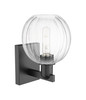 INNOVATIONS 716-1W-BK-G458-7CL Preston 1-Light Sconce Matte Black