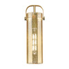 INNOVATIONS 413-1W-BB-G413-1W-4ME Pilaster 1-Light Sconce Brushed Brass