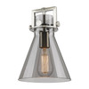 INNOVATIONS 411-1W-CB-G411-8SM Newton Cone 1-Light Sconce Champagne Bronze