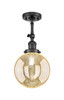 INNOVATIONS 203-OB-G208-8 Beacon 1-Light Sconce Oil Rubbed Bronze INNOVATIONS 203-OB-G208-8 Beacon 1-Light Sconce Oil Rubbed Bronze