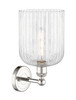 INNOVATIONS 616-1W-PN-G559-8CL Bridal Veil 1-Light Sconce Polished Nickel