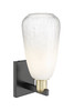 INNOVATIONS 716-1W-BAB-G480-6OP Brookhaven Almond 1-Light Sconce Black Antique Brass