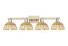 INNOVATIONS 716-4W-CB-NBD2-75-NAT Natural Ballston Dome 4-Light Bath Vanity Light Brushed Champagne Bronze