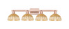 INNOVATIONS 716-4W-AC-NBD2-75-NAT Natural Ballston Dome 4-Light Bath Vanity Light Antique Copper