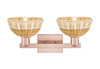 INNOVATIONS 716-2W-AC-NBD2-75-NAT Natural Ballston Dome 2-Light Bath Vanity Light Antique Copper