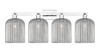 INNOVATIONS 716-4W-PC-G559-8SM Bridal Veil 4-Light Bath Vanity Light Polished Chrome