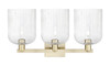 INNOVATIONS 716-3W-AB-G559-8SDY Bridal Veil 3-Light Bath Vanity Light Antique Brass