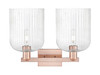 INNOVATIONS 716-2W-AC-G559-8SDY Bridal Veil 2-Light Bath Vanity Light Antique Copper