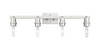 INNOVATIONS 716-4W-SN-G559-8CL Bridal Veil 4-Light Bath Vanity Light Brushed Satin Nickel