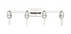 INNOVATIONS 716-4W-PN-G559-8CL Bridal Veil 4-Light Bath Vanity Light Polished Nickel