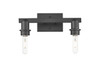 INNOVATIONS 716-2W-BK-G559-8BL Bridal Veil 2-Light Bath Vanity Light Matte Black