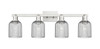 INNOVATIONS 716-4W-SN-G559-5SM Bridal Veil 4-Light Bath Vanity Light Brushed Satin Nickel