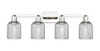 INNOVATIONS 716-4W-PN-G559-5SM Bridal Veil 4-Light Bath Vanity Light Polished Nickel