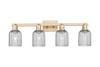 INNOVATIONS 716-4W-CB-G559-5SM Bridal Veil 4-Light Bath Vanity Light Champagne Bronze