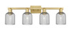 INNOVATIONS 716-4W-BB-G559-5SM Bridal Veil 4-Light Bath Vanity Light Brushed Brass