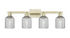 INNOVATIONS 716-4W-AB-G559-5SM Bridal Veil 4-Light Bath Vanity Light Antique Brass