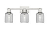 INNOVATIONS 716-3W-SN-G559-5SM Bridal Veil 3-Light Bath Vanity Light Brushed Satin Nickel