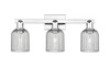 INNOVATIONS 716-3W-PC-G559-5SM Bridal Veil 3-Light Bath Vanity Light Polished Chrome