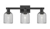 INNOVATIONS 716-3W-BK-G559-5SM Bridal Veil 3-Light Bath Vanity Light Matte Black