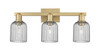 INNOVATIONS 716-3W-BB-G559-5SM Bridal Veil 3-Light Bath Vanity Light Brushed Brass