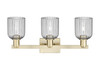 INNOVATIONS 716-3W-AB-G559-5SM Bridal Veil 3-Light Bath Vanity Light Antique Brass