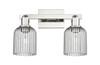 INNOVATIONS 716-2W-PN-G559-5SM Bridal Veil 2-Light Bath Vanity Light Polished Nickel