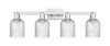 INNOVATIONS 716-4W-SN-G559-5SDY Bridal Veil 4-Light Bath Vanity Light Brushed Satin Nickel