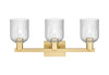 INNOVATIONS 716-3W-SG-G559-5SDY Bridal Veil 3-Light Bath Vanity Light Satin Gold
