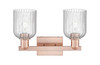 INNOVATIONS 716-2W-AC-G559-5SDY Bridal Veil 2-Light Bath Vanity Light Antique Copper